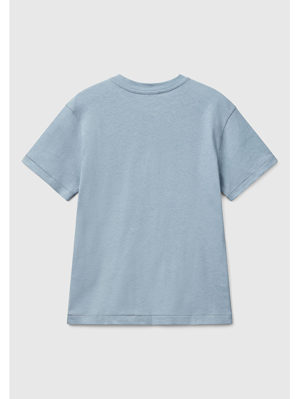 Erkek Çocuk Mavi Logo İşlemeli Hakim Yaka T-Shirt-1