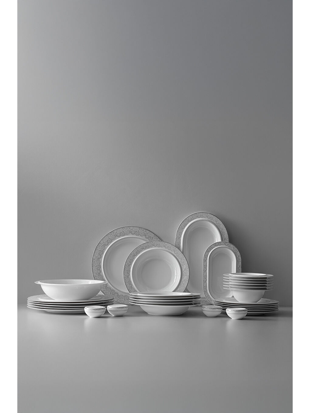 Beyaz Margaret Mary 57 Parça Porselen Yemek Takımı-3