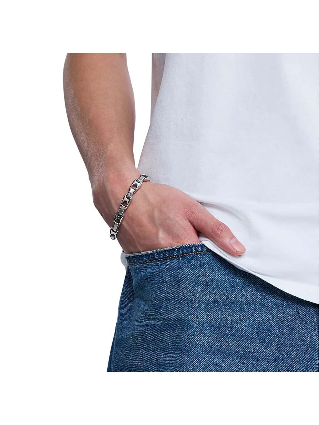 Gri DJDX1633-040 Erkek Bileklik-2