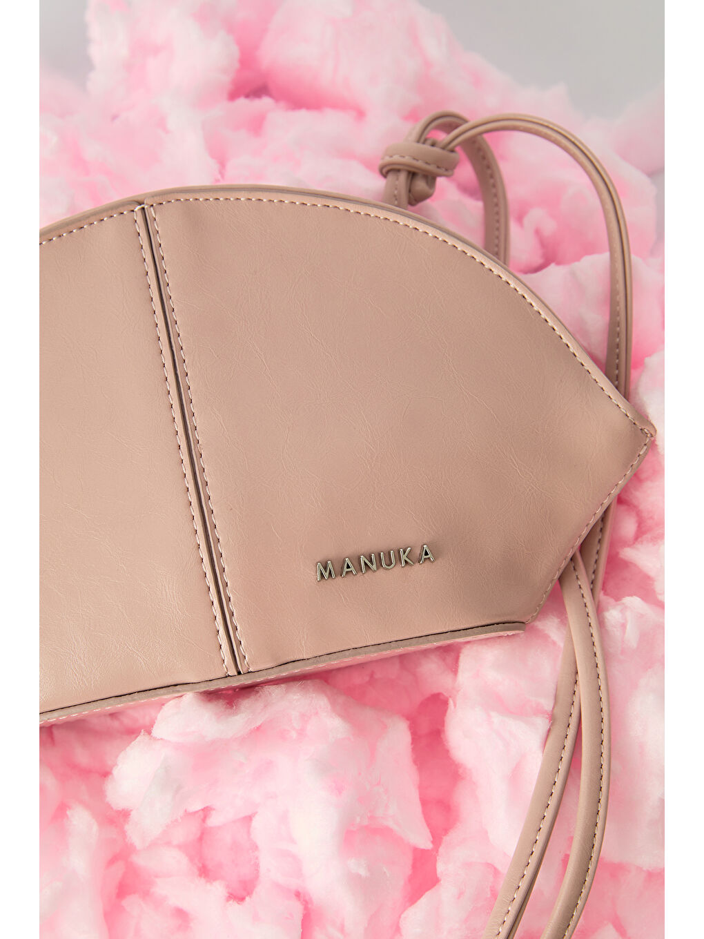 Pembe Polly Bağlama Detaylı Çanta Mochı-2