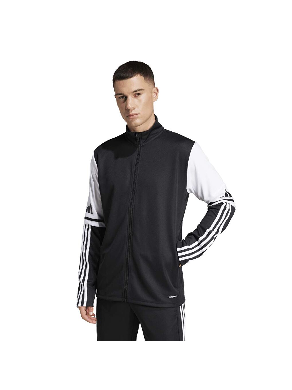 Karışık Sq25 Training Erkek Dik Yaka Fermuarlı Sweatshirt