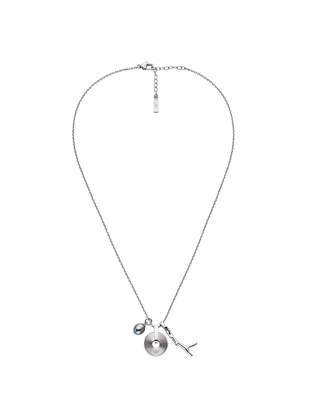 Gri AJEGS3315-040 Erkek Kolye-1