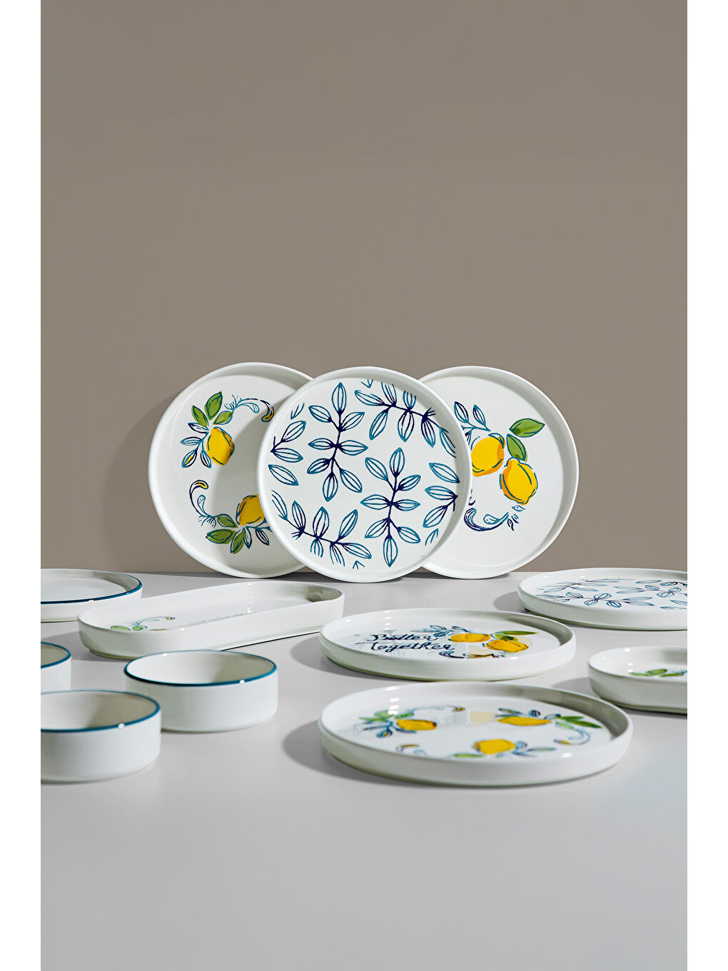 Sarı Sour Lemon 6 Kişilik 15 Parça Seramik Kahvaltı Takımı-2