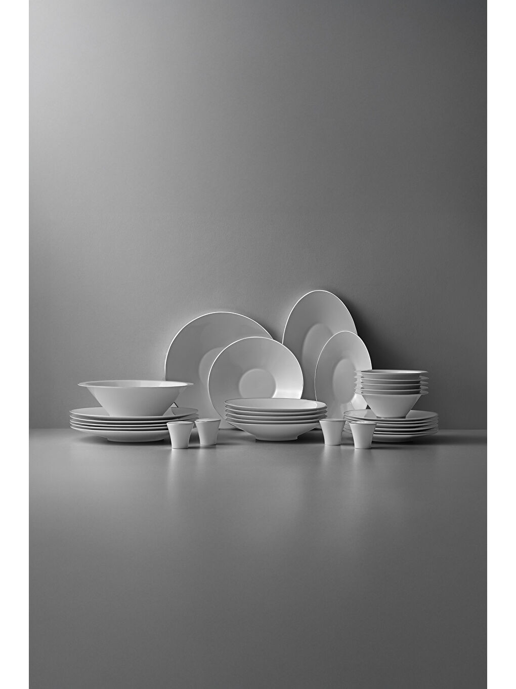 Beyaz Siena Platin Majestic 57 Parça Porselen Yemek Takımı-1