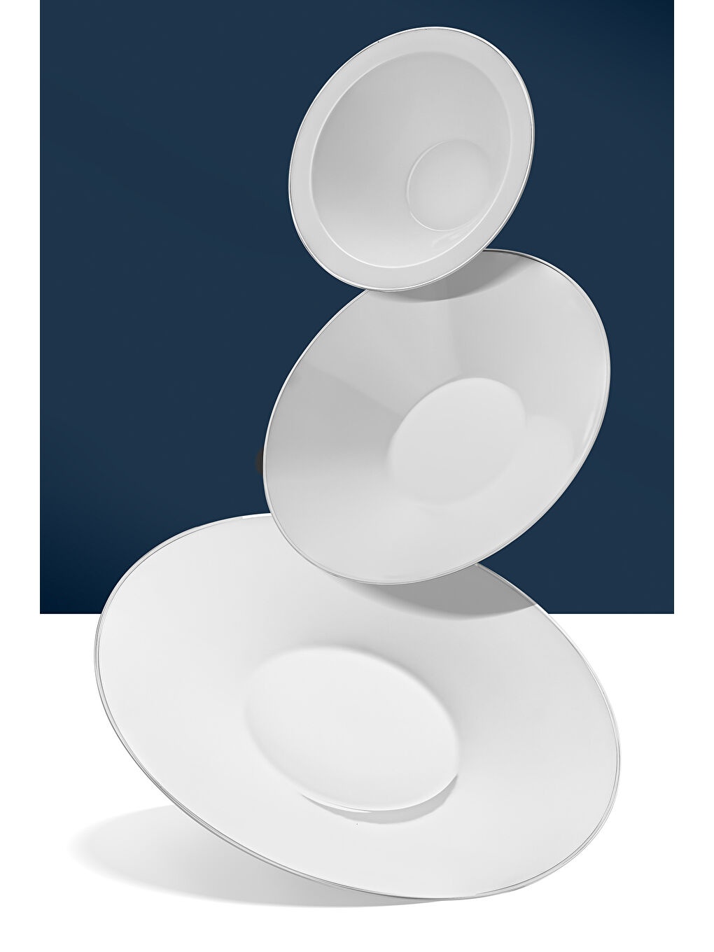 Beyaz Siena Platin Majestic 57 Parça Porselen Yemek Takımı-4