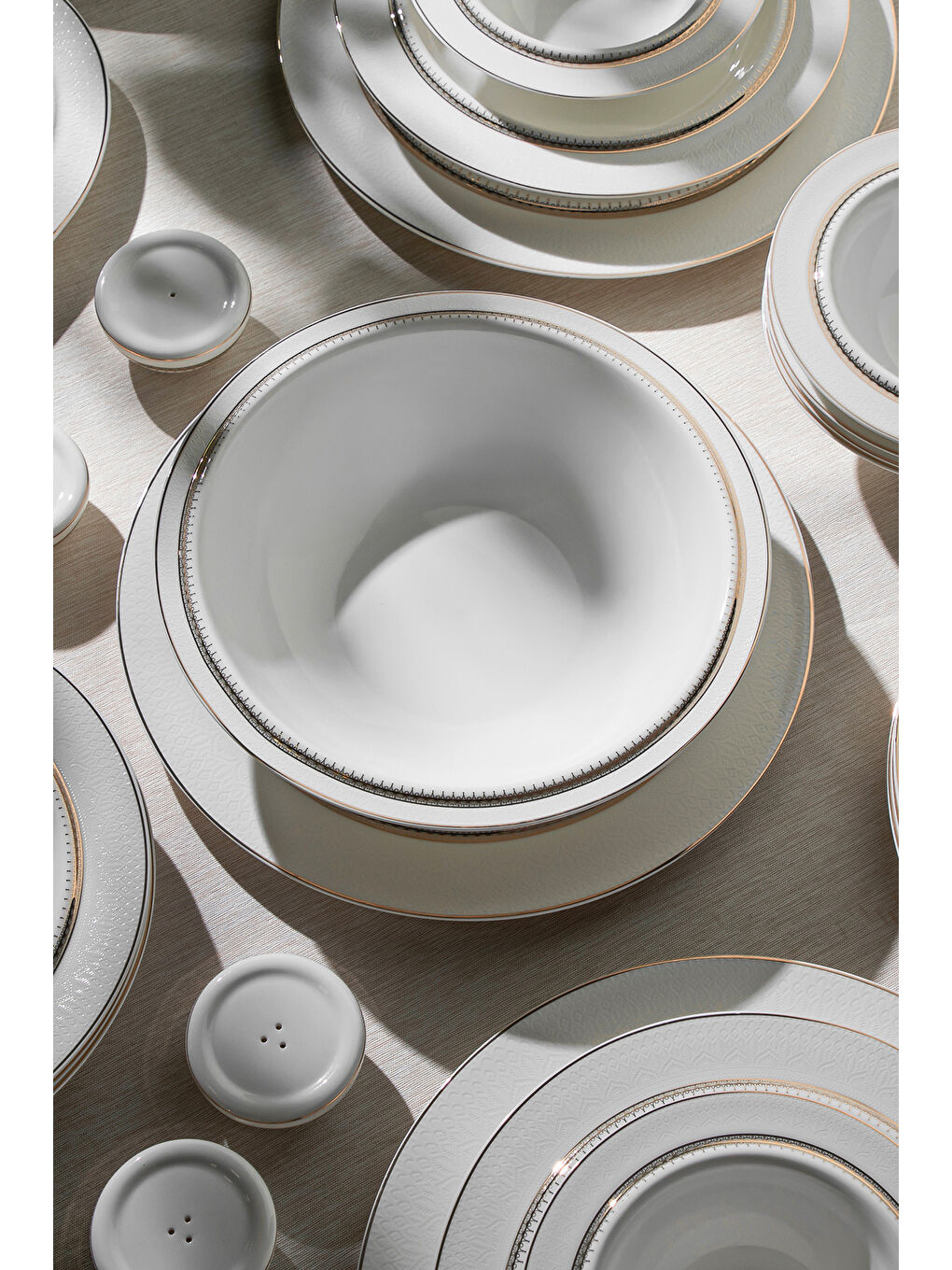 Beyaz Margaret Lisa 57 Parça Porselen Yemek Takımı-2