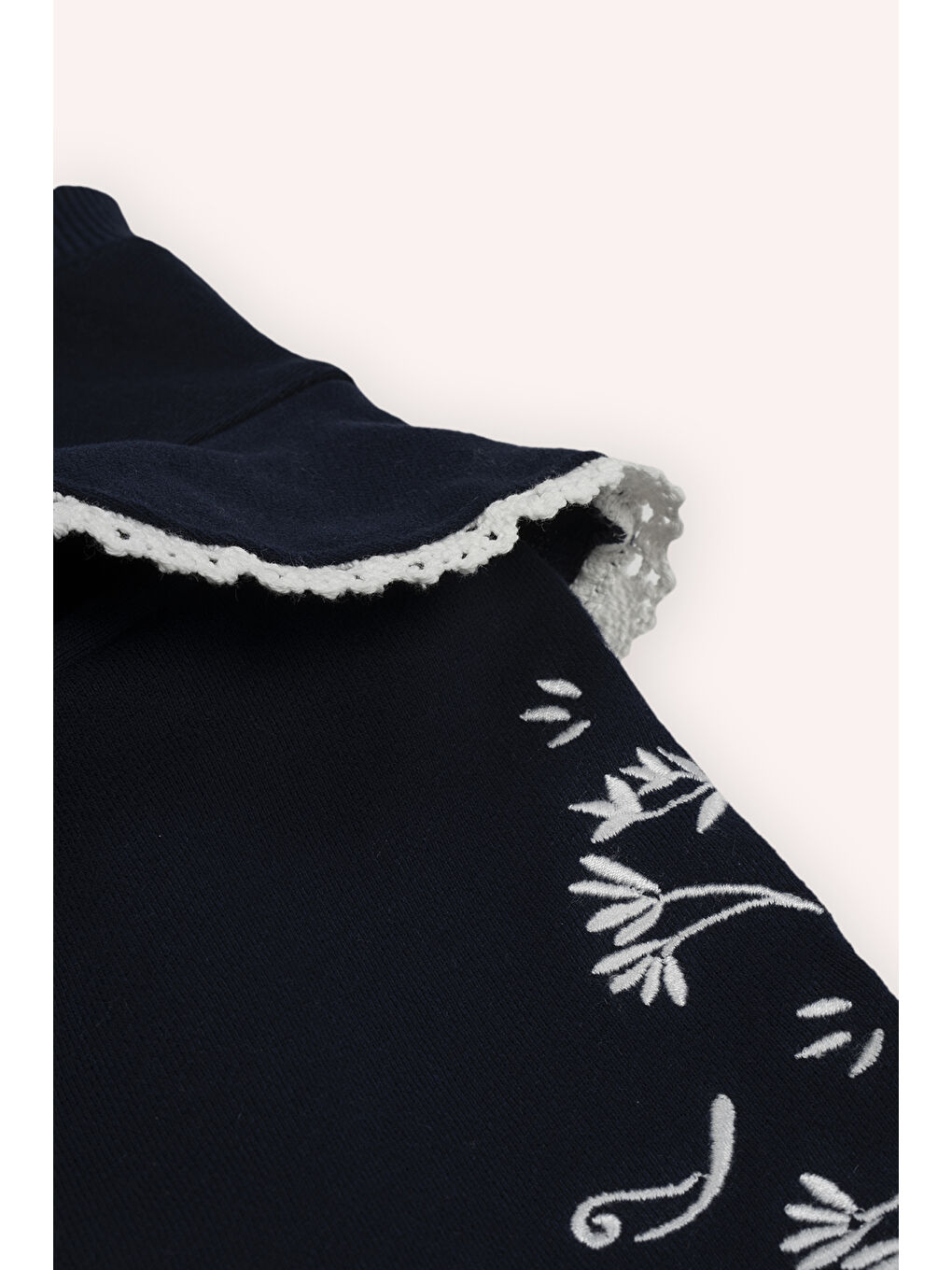 Kız Bebek Nakışlı Lacivert Sweatshirt-2