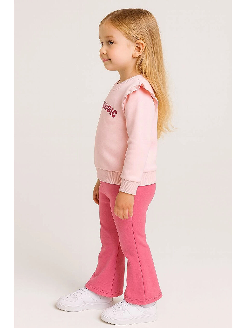Pembe More Magic Nakışlı Kız Takım 20153-1