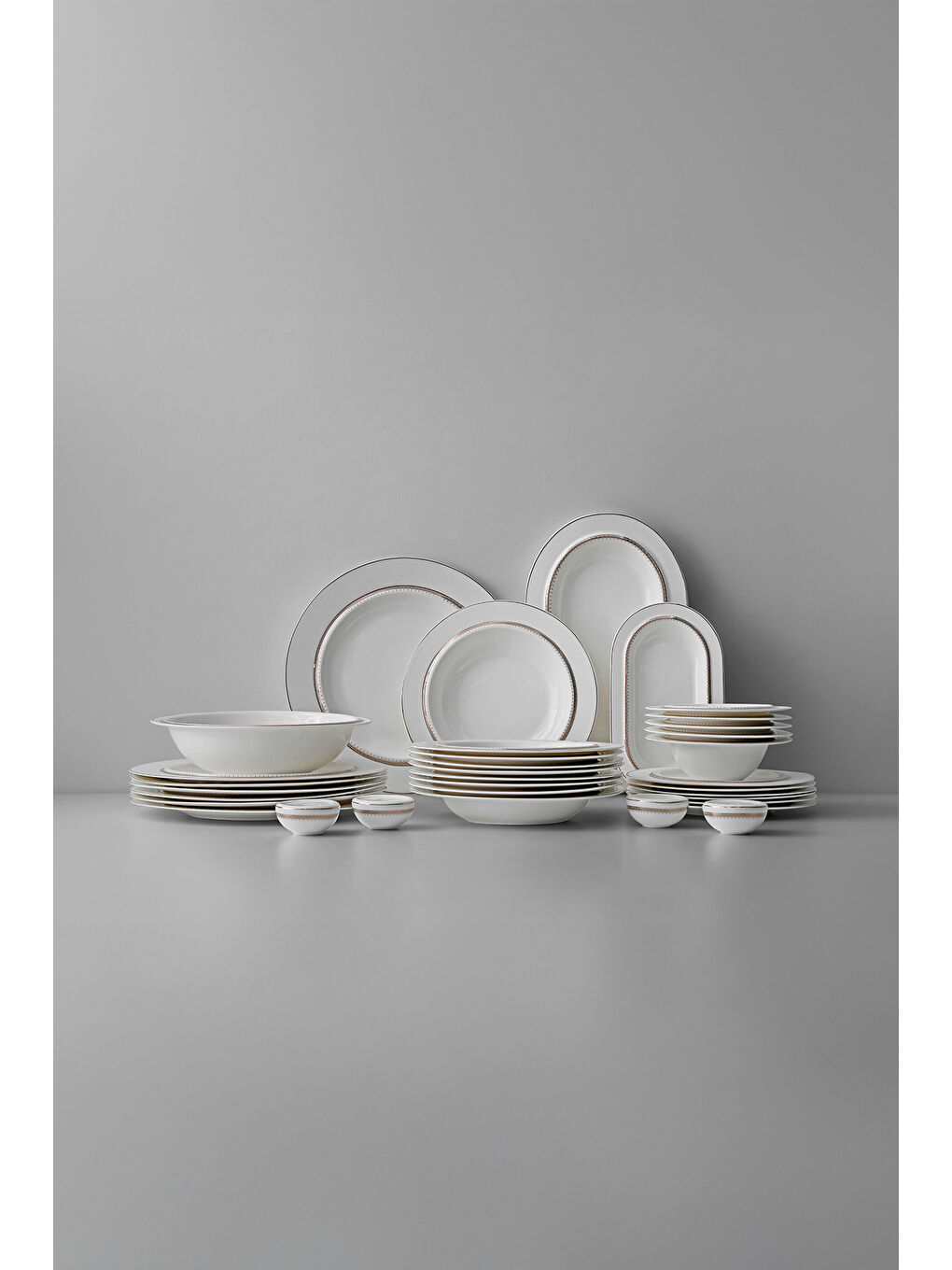 Beyaz Margaret Lisa 57 Parça Porselen Yemek Takımı-3