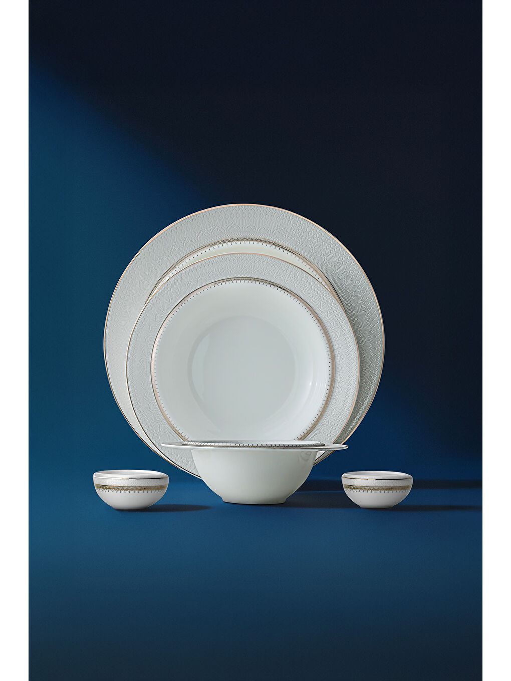 Beyaz Margaret Lisa 57 Parça Porselen Yemek Takımı-6