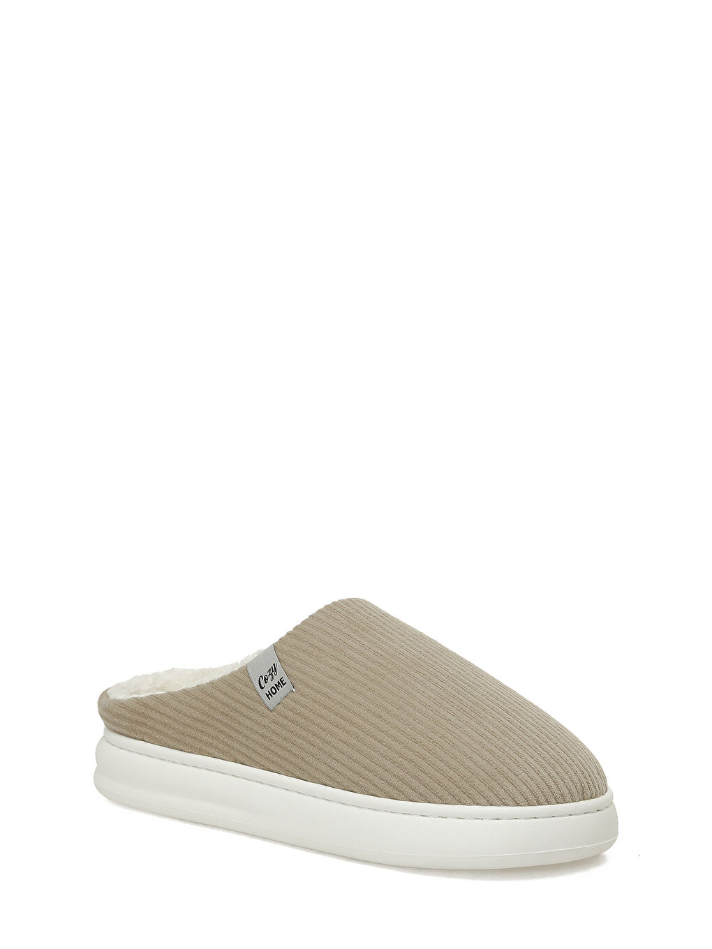 610045.M5PR Bej Erkek Ev Terliği-1