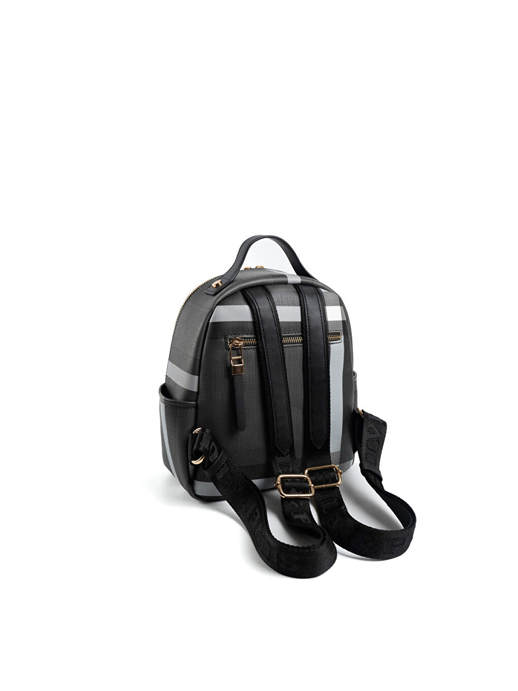 Siyah Kadın 1130-47422 SILVER POLO SIRT ÇANTASI MK129 SİYAH-MAT SİYAH-3