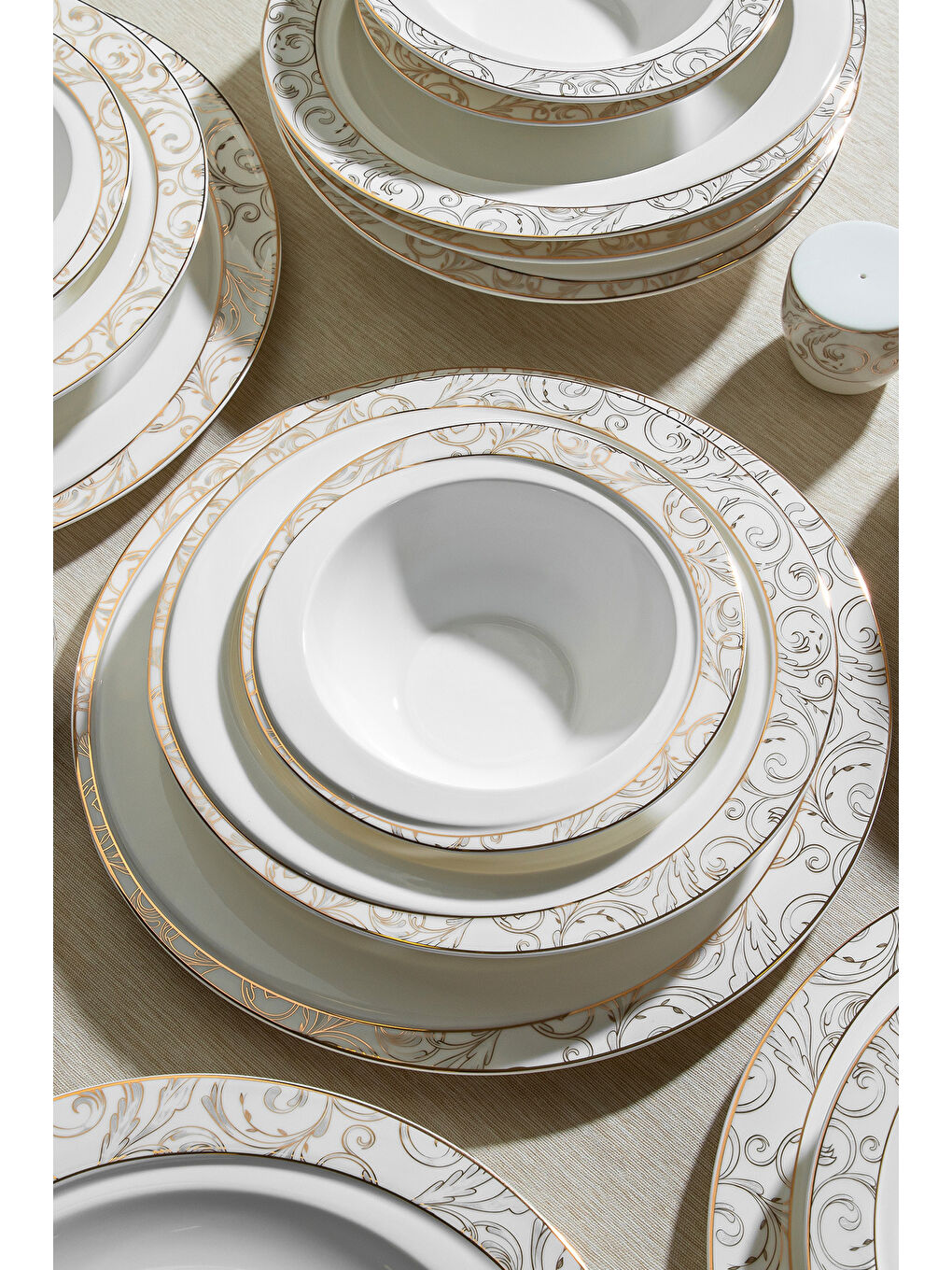 Beyaz Carla Pearl 28 Parça Porselen Yemek Takımı-4