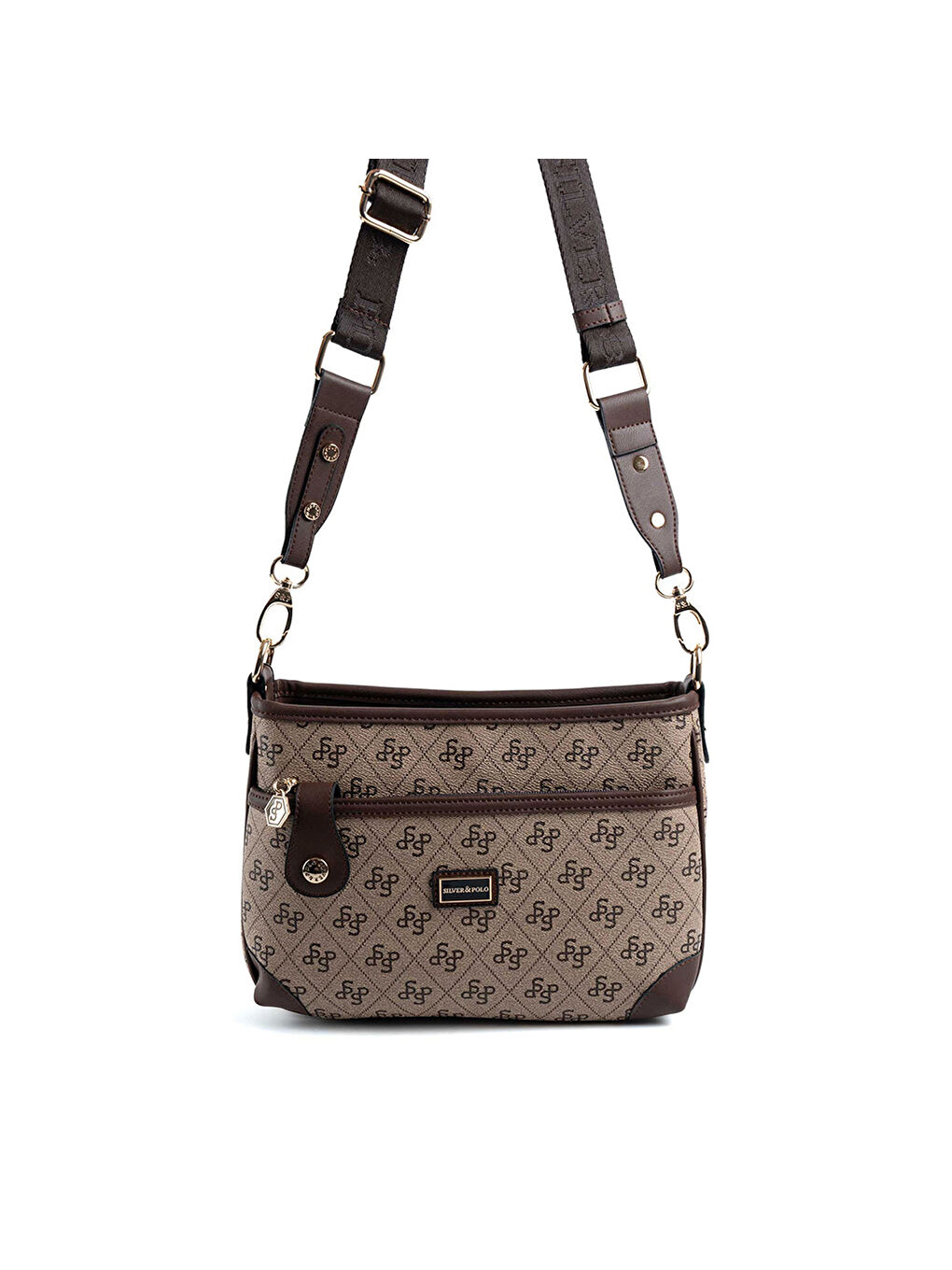 Bej Kadın Çapraz Çanta 1160-47939 SILVER POLO ÇAPRAZ BAYAN ÇANTASI M178 KOYU BEJ-MAT KAHVE