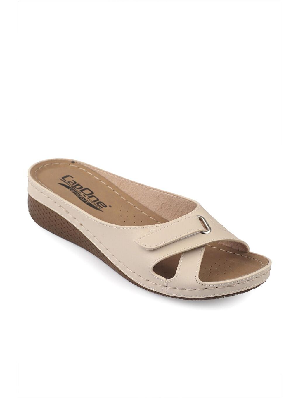 Bej Z0777 Kadın Konfor Anatomic Terlik-3