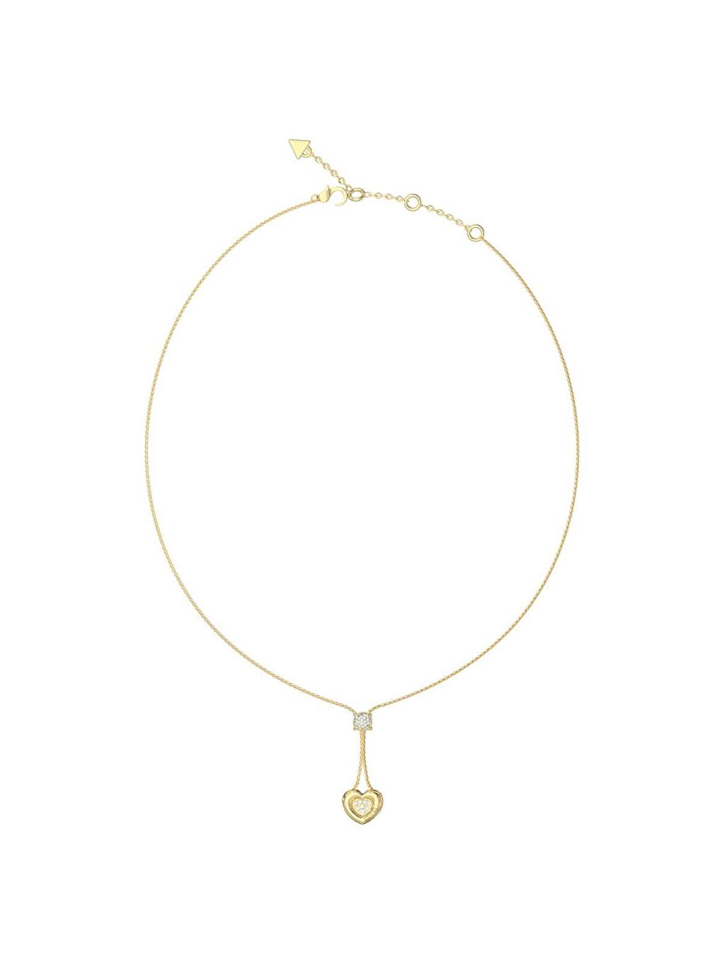 Sarı JGUJUBN05460JWYGTU Kalpli Kadın Kolye