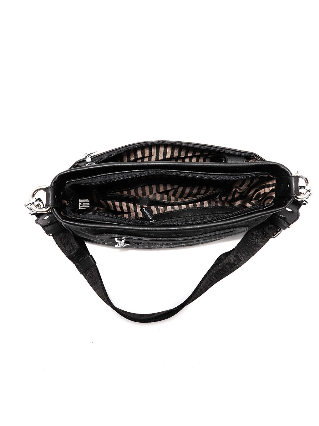 Bej Kadın Çapraz Çanta 1160-47939 SILVER POLO ÇAPRAZ BAYAN ÇANTASI M178 KOYU BEJ-MAT KAHVE-5