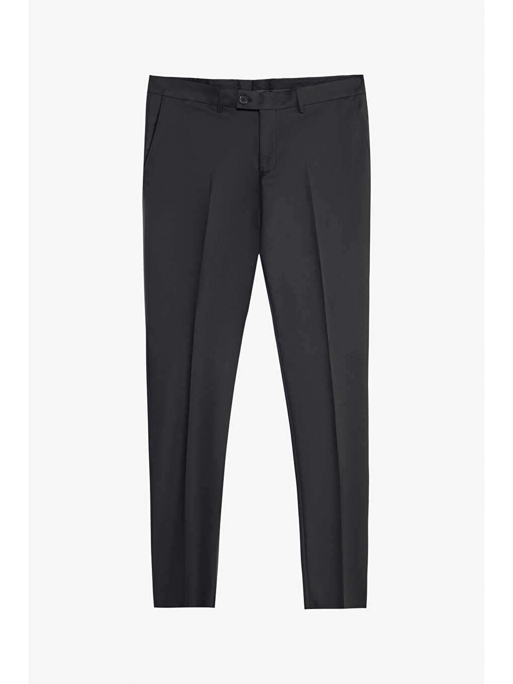 Erkek Siyah Slim Fit Dar Kesim Mono Yaka Kapak Cepli Takım Elbise-2