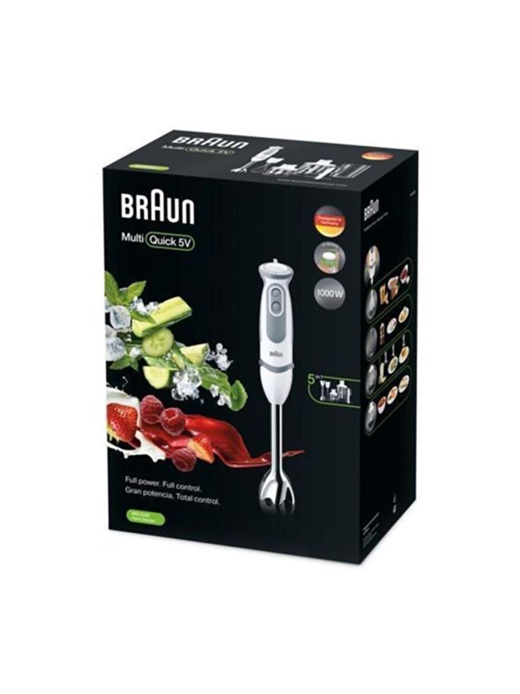 Braun Beyaz-Açık Gri Mq5245wh Multiquıck 5 Varıo El Blender Seti MQ5245WH - 4