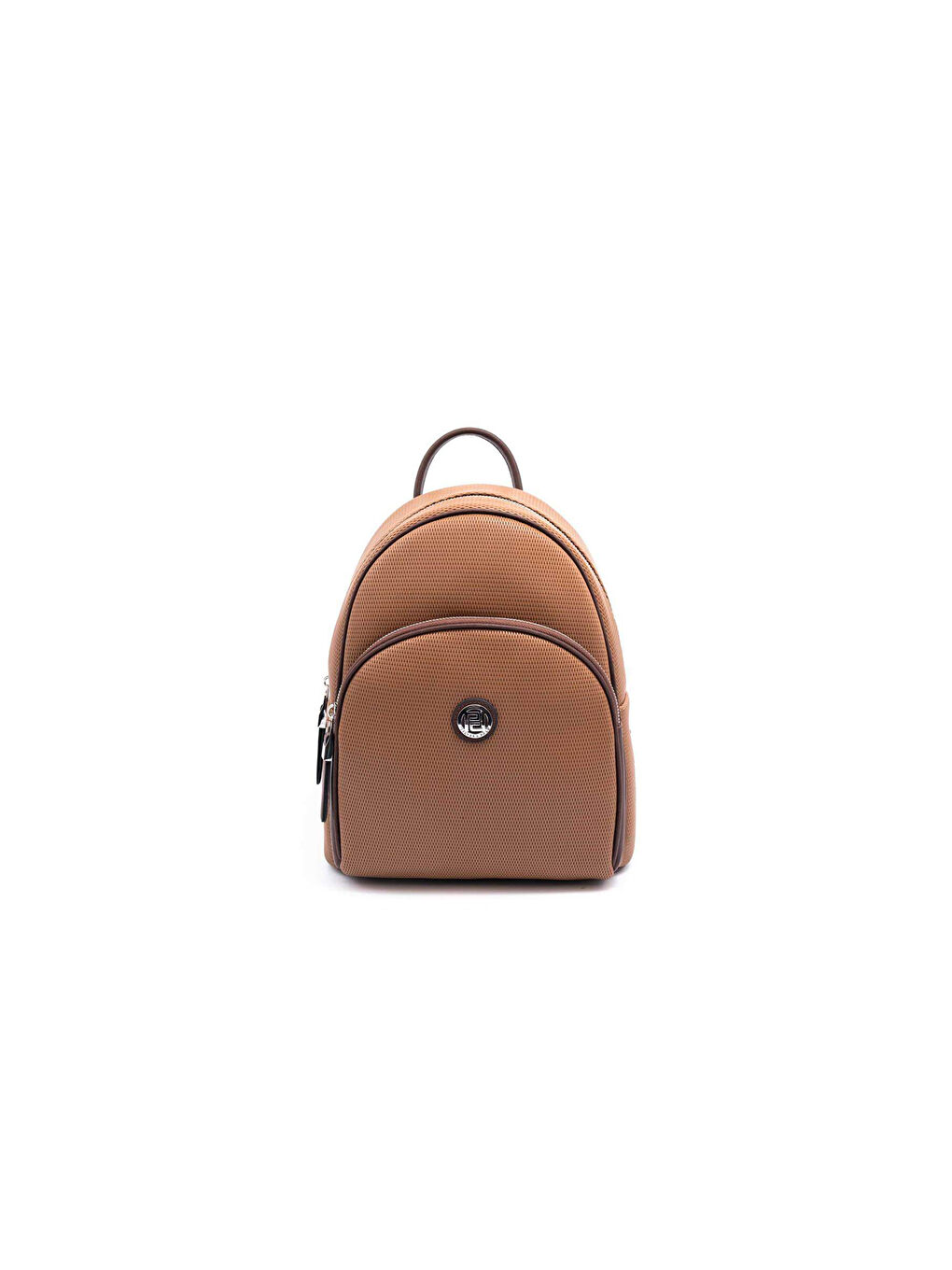 Kahverengi Kadın 1062-46128 SILVER POLO SIRT ÇANTASI M86 KARAMEL-MAT KAHVE