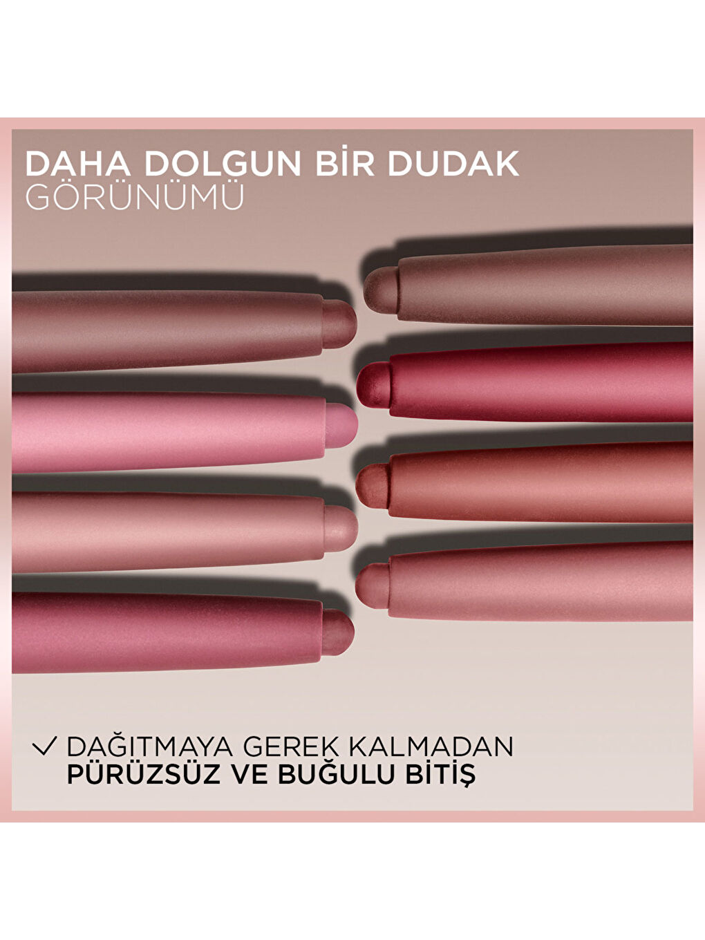 L'Oréal Paris Blurfiller Dudak Kontür Kalemi - 535 Brown Caramel-3