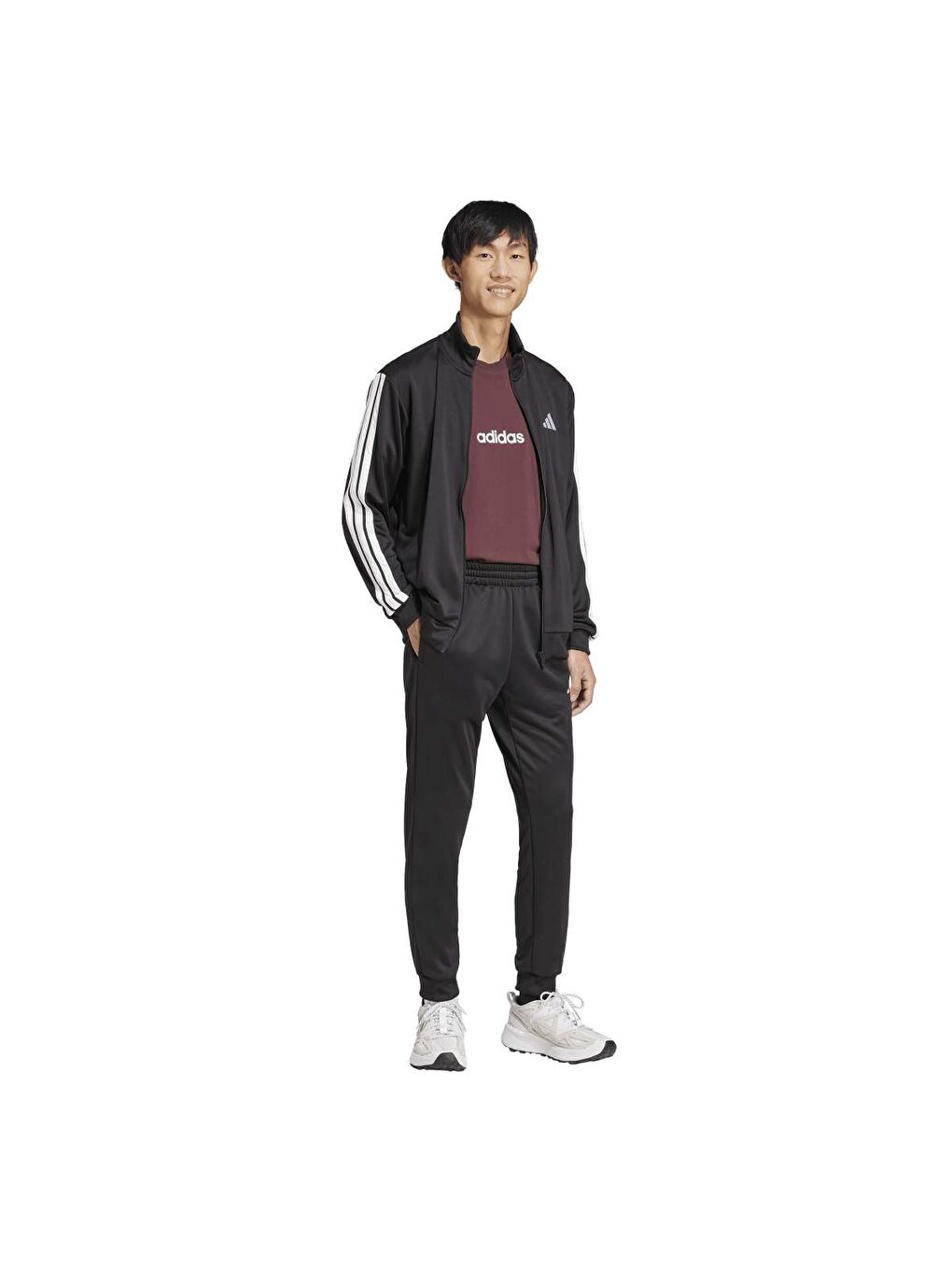 3 Stripes Ft Tt Ts Erkek Siyah Eşofman Takımı-2