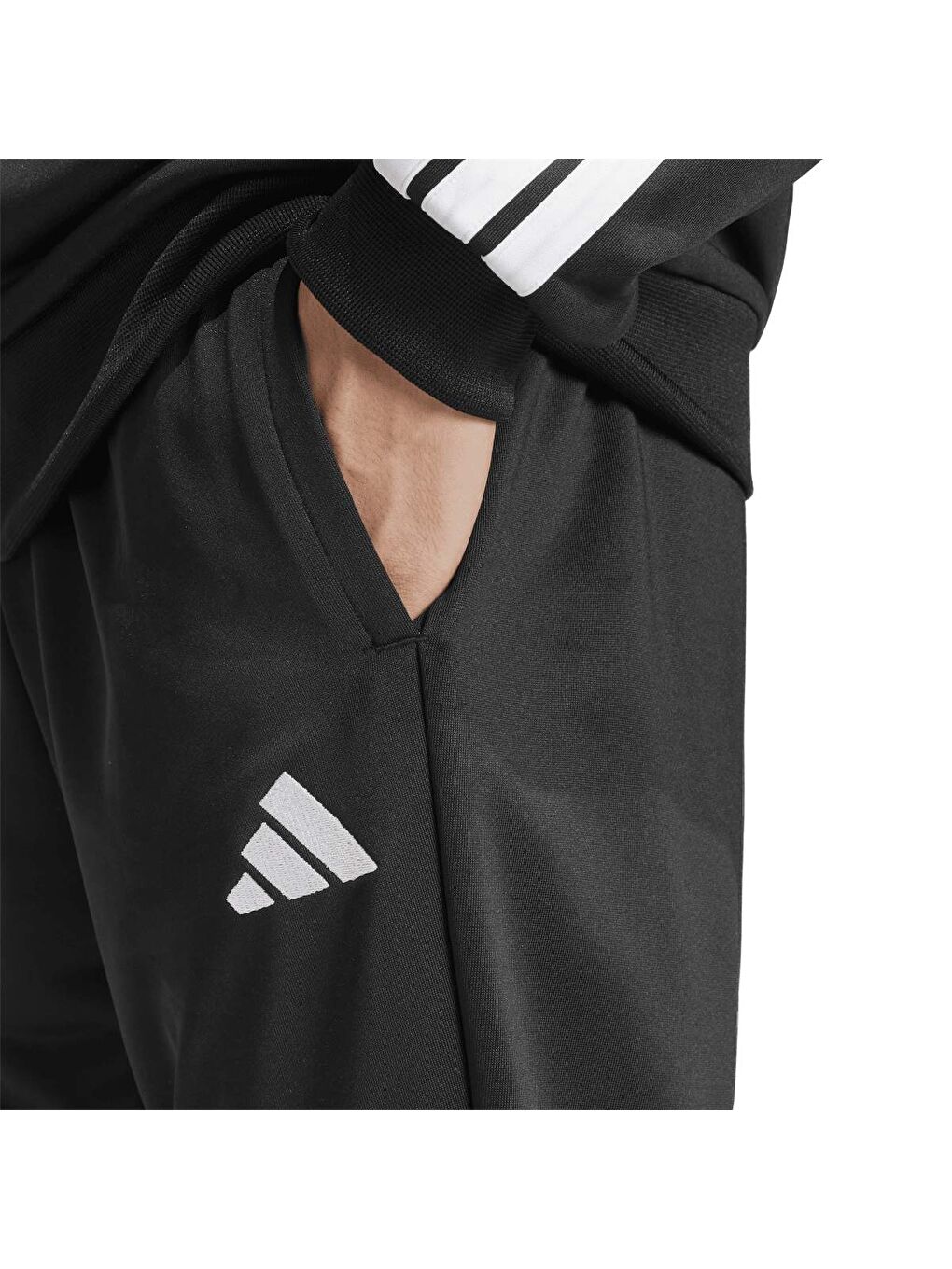 3 Stripes Ft Tt Ts Erkek Siyah Eşofman Takımı-4