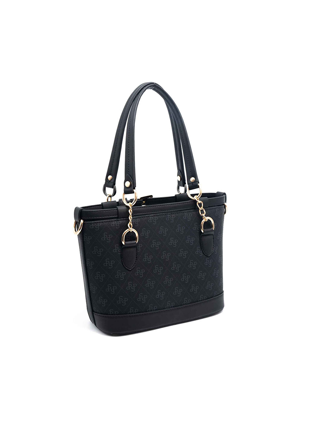 Siyah Kadın Omuz Çantası 1155-46093 SILVER POLO BAYAN ÇANTASI M178 SİYAH-MAT SİYAH-4