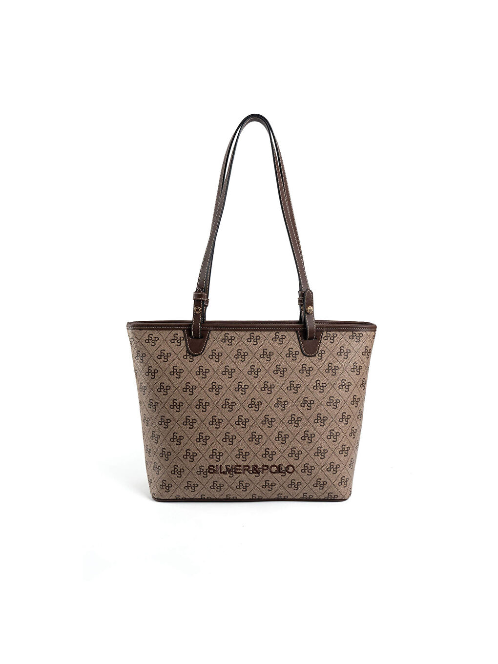 Bej Kadın Omuz Çantası 1204-47828 SILVER POLO BAYAN ÇANTASI M178 KOYU BEJ-MAT KAHVE