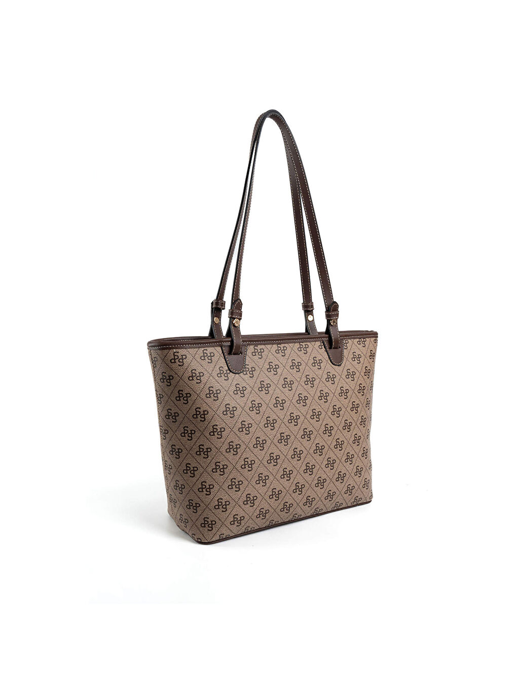 Bej Kadın Omuz Çantası 1204-47828 SILVER POLO BAYAN ÇANTASI M178 KOYU BEJ-MAT KAHVE-3