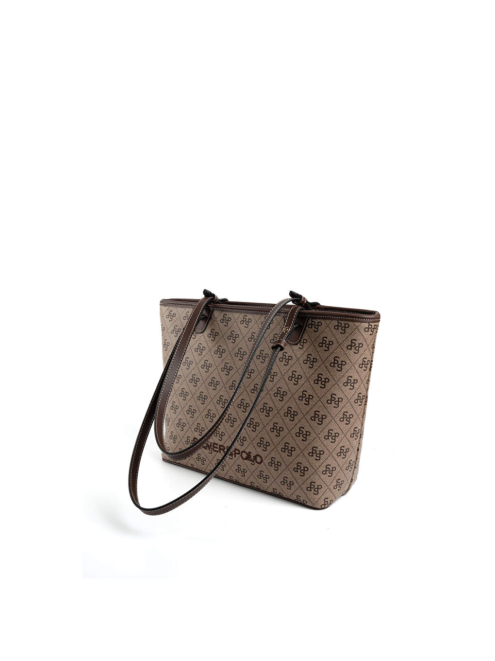 Bej Kadın Omuz Çantası 1204-47828 SILVER POLO BAYAN ÇANTASI M178 KOYU BEJ-MAT KAHVE-4