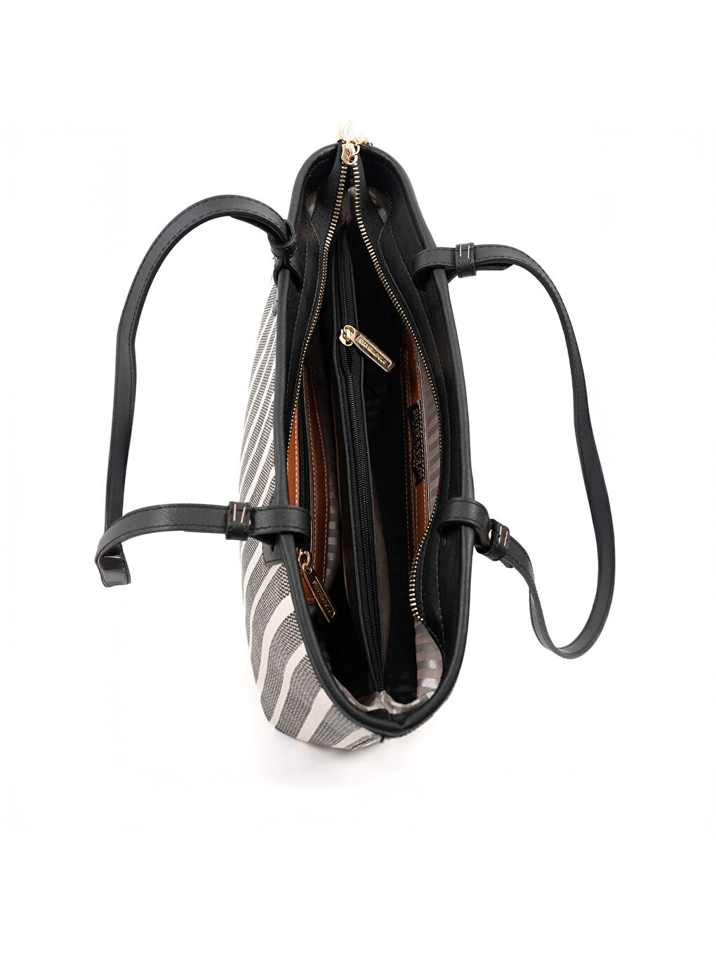 Bej Kadın Omuz Çantası 1204-47828 SILVER POLO BAYAN ÇANTASI M178 KOYU BEJ-MAT KAHVE-5