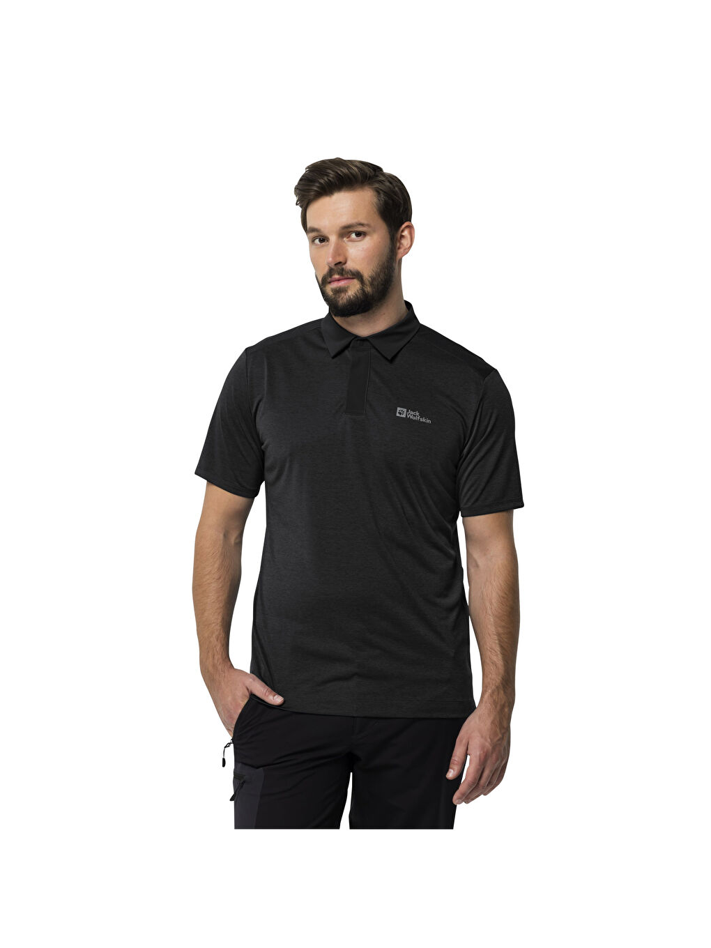 Pack & Go Polo Erkek Siyah Polo Tişört-2