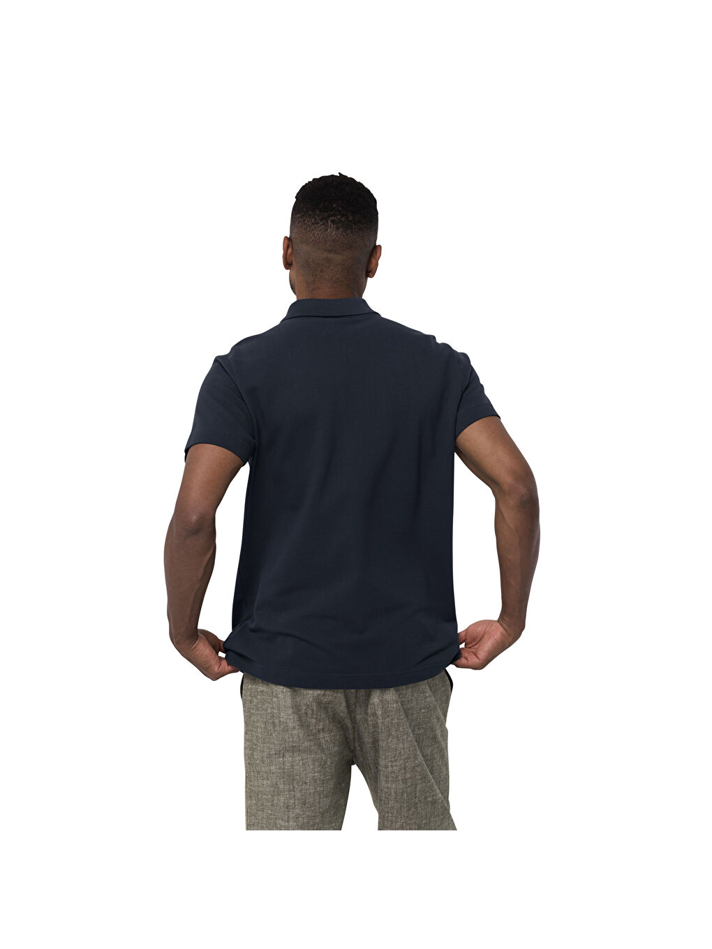 Essential Polo Erkek Mavi Polo Tişört-2