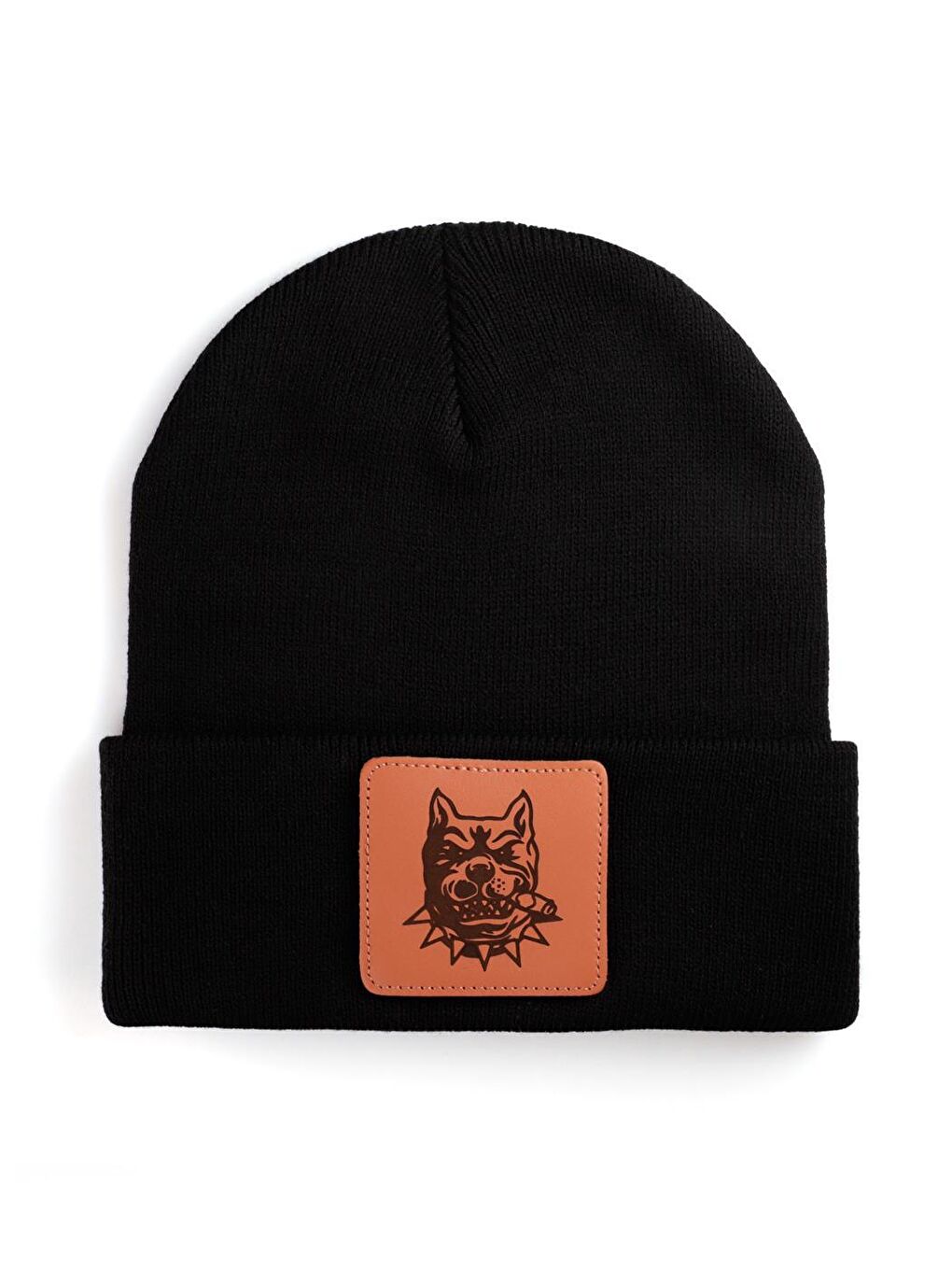 BlackBörk Şeftali V1 Akrilik Köpek - 8 Kod Logolu Unisex Siyah Bere (Beanie)