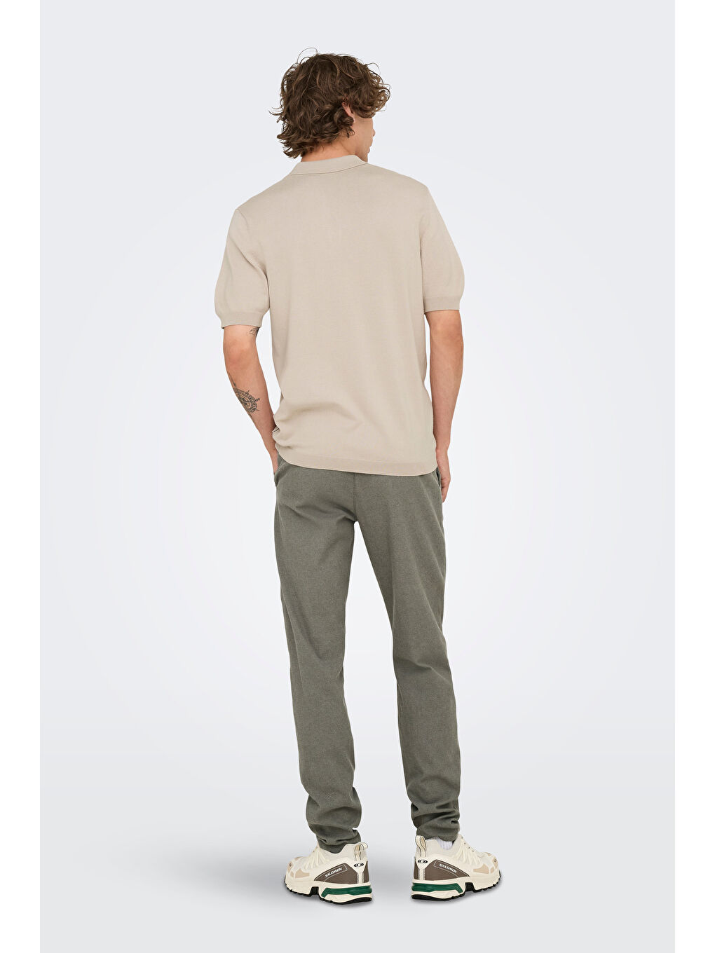 Bej Onswyler Normal Kalıp Düğmeli Polo Yaka T Shirt 22022219-3