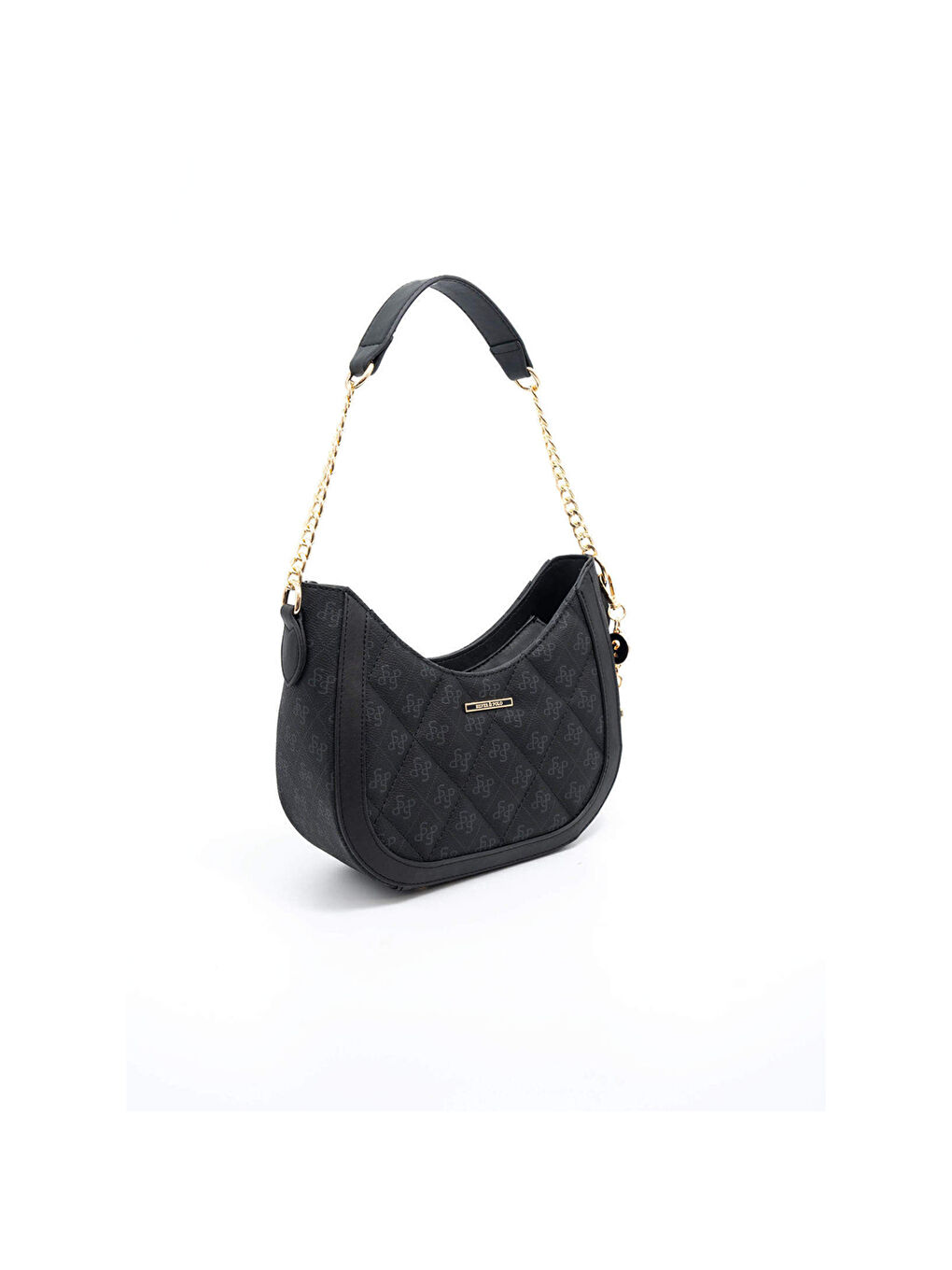 Siyah Kadın Omuz Çantası 1168-46043 SILVER POLO BAYAN ÇANTASI M178 SİYAH-MAT SİYAH-2