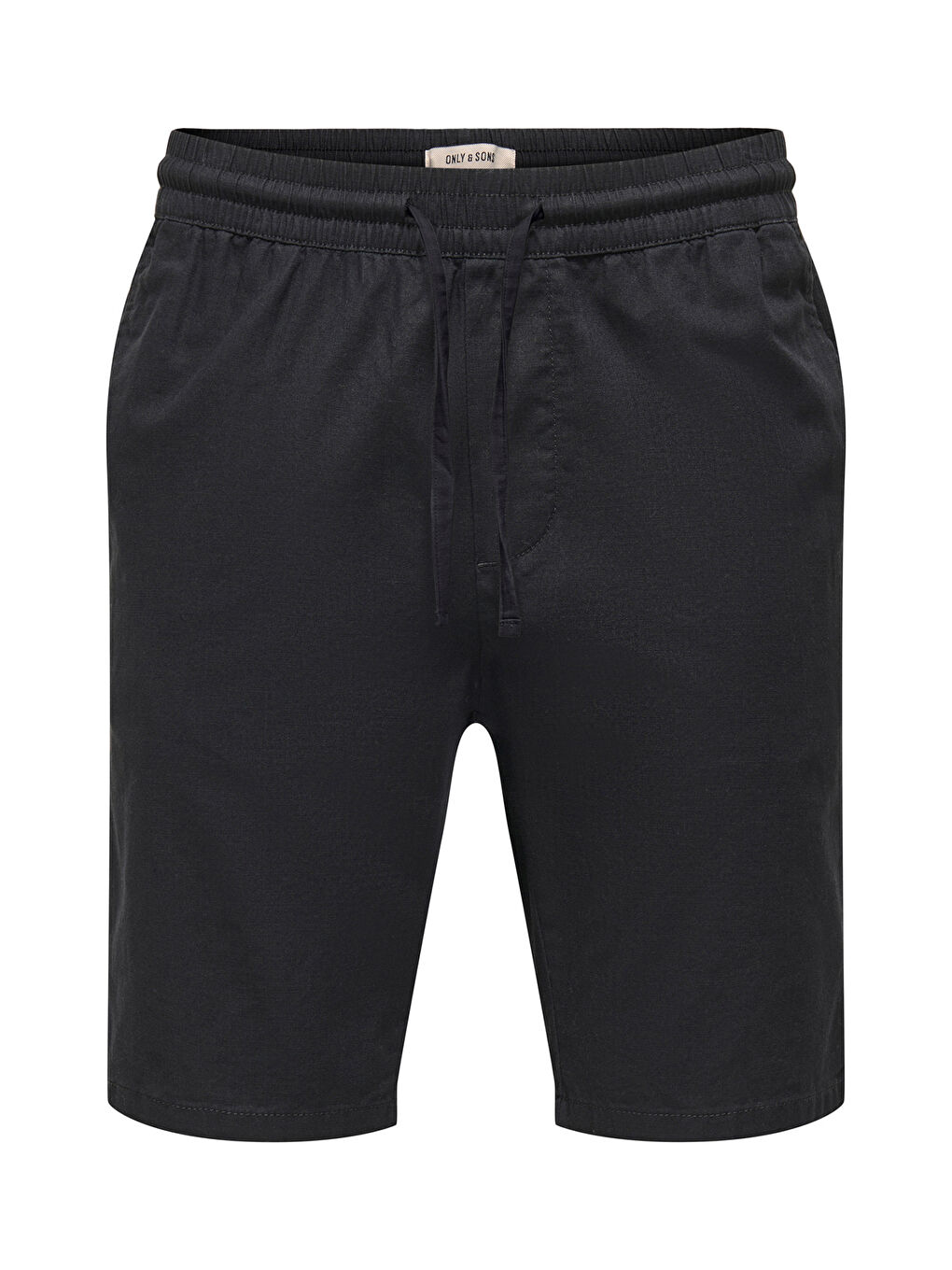 Siyah Onsreid Normal Kalıp Pamuklu Normal Bel Short 22036361-2