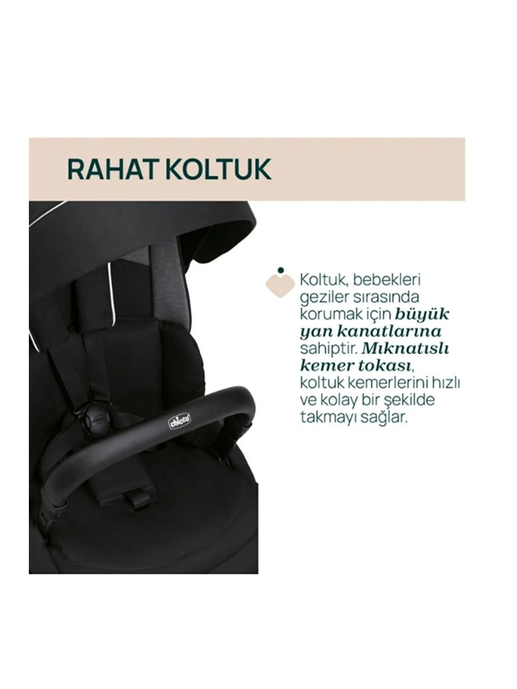 One4ever Lounge Çift Yönlü Kolay Katlanabilen Travel Sistem Bebek Arabası Black Beauty-3