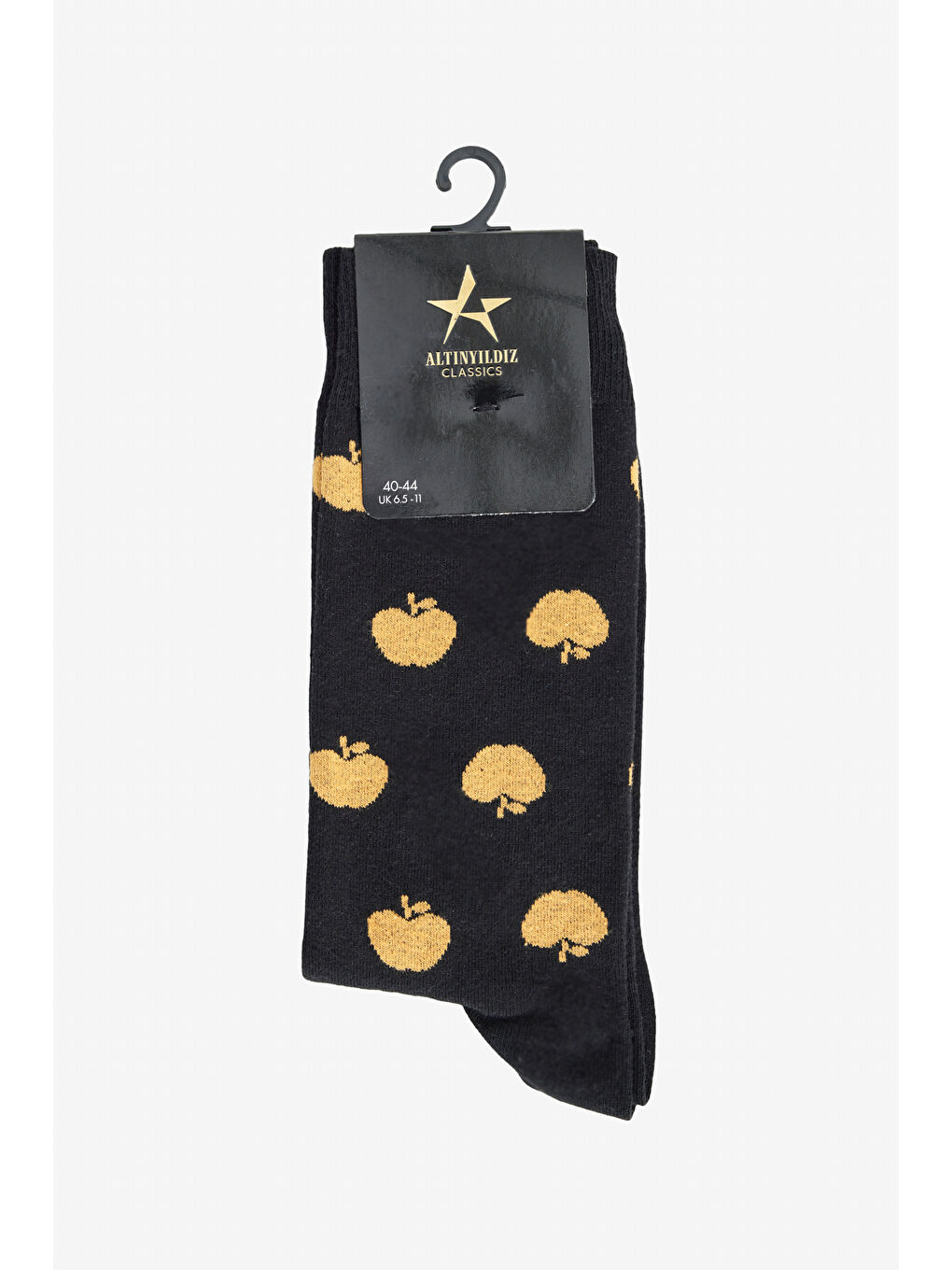 Erkek Siyah Desenli Çorap