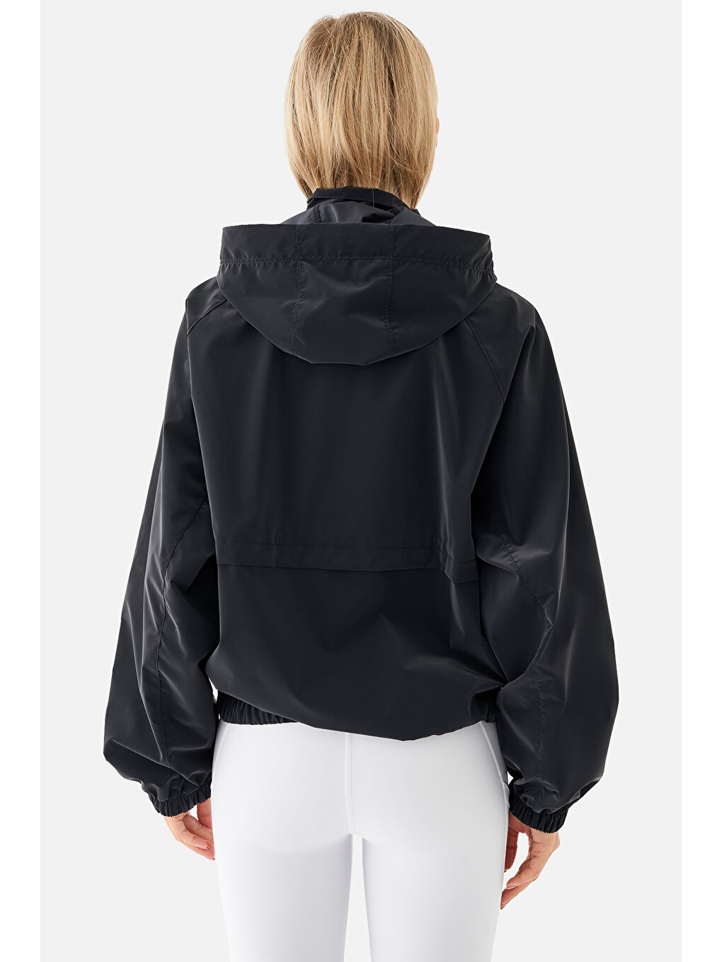 Grace Siyah Kapüşonlu Yağmurluk-3
