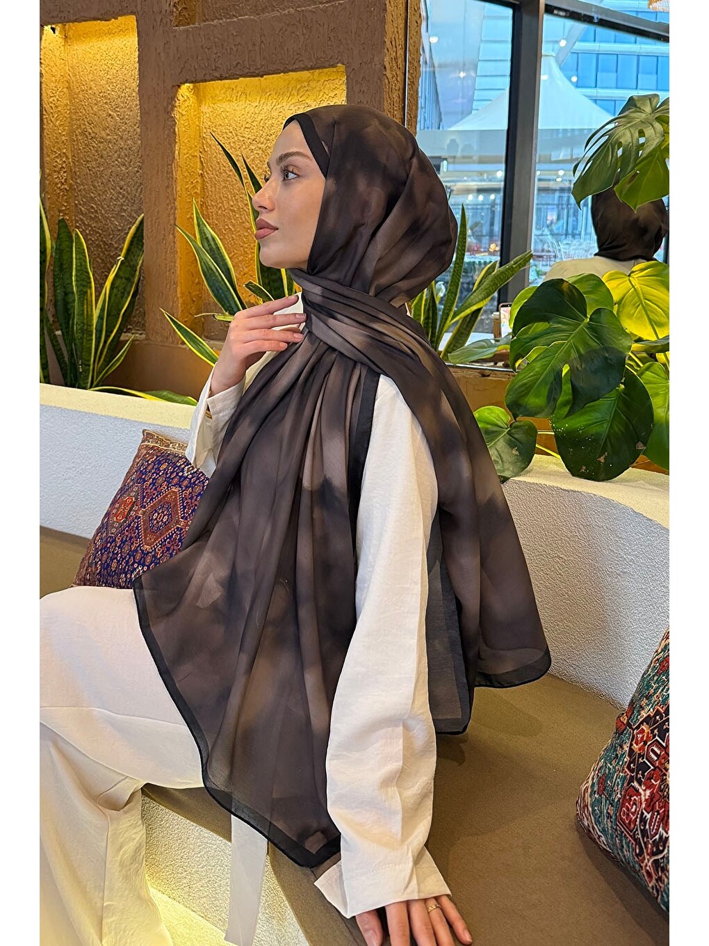 Batik Desen Soft Şal Soft Yeşil-3