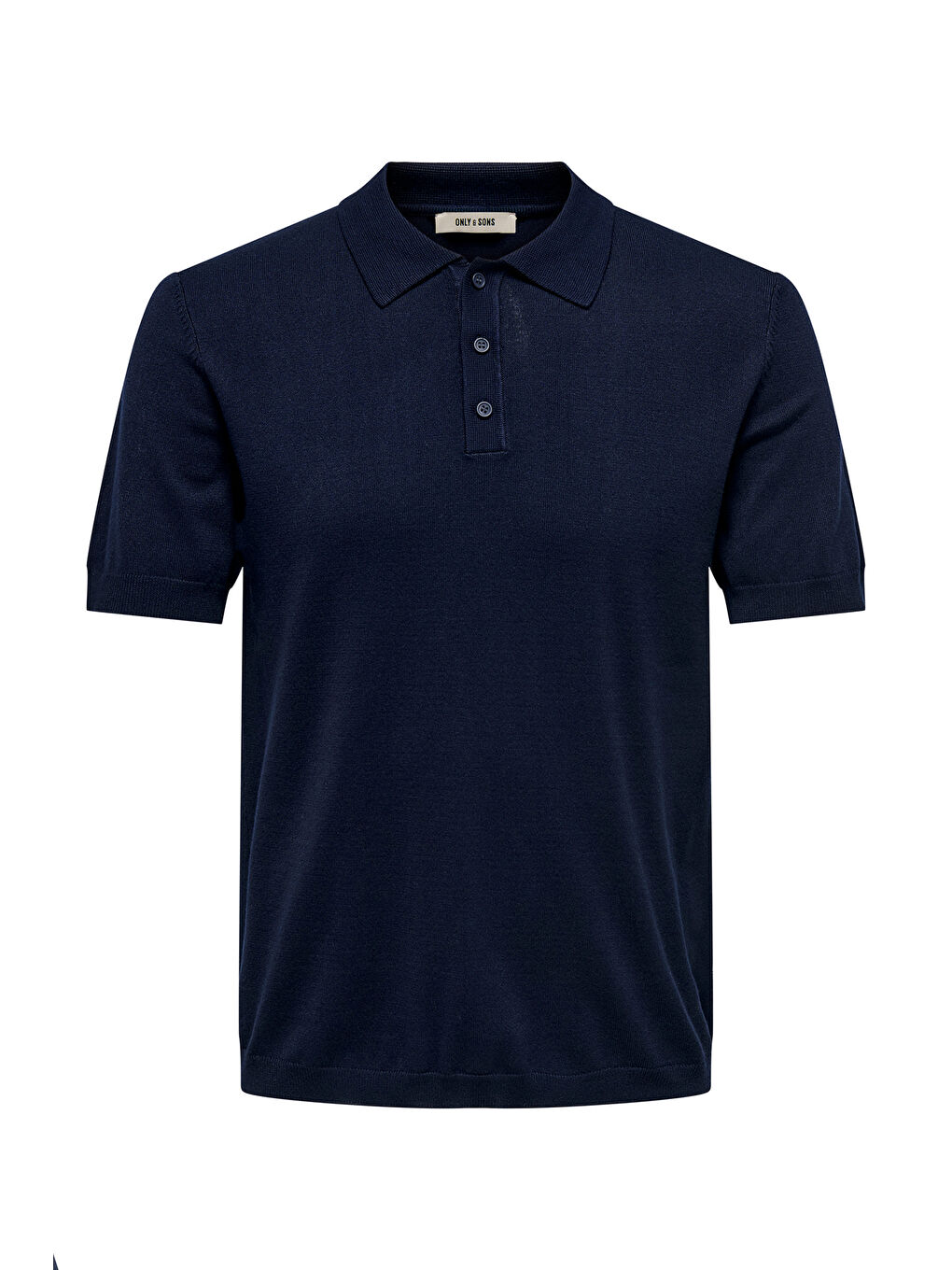 Lacivert Onswyler Normal Kalıp Düğmeli Polo Yaka T Shirt 22022219-3