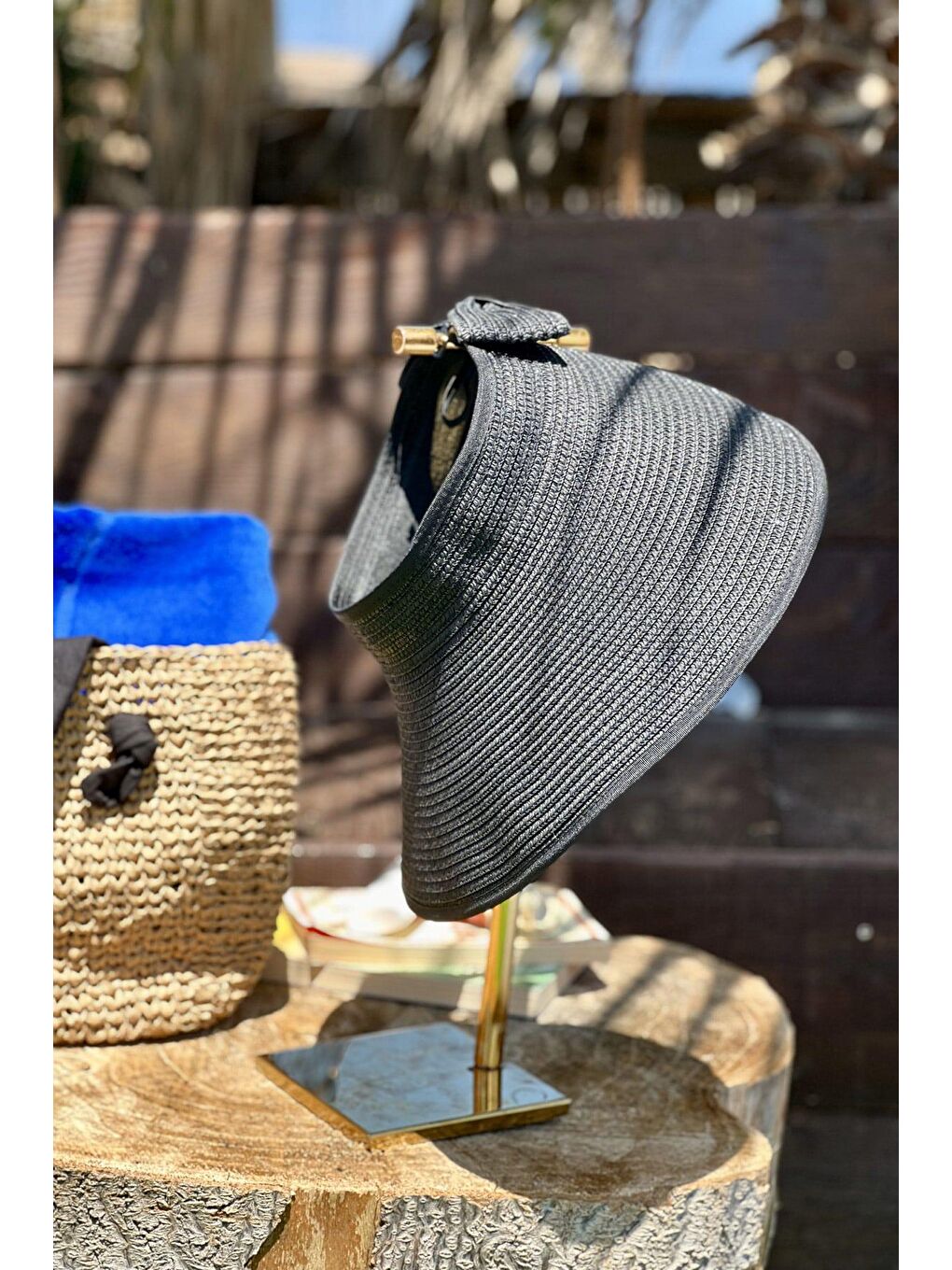 Siyah Hasır Vizör Şapka 14624