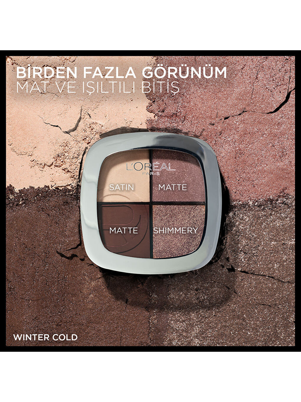 L'Oréal Paris Eye & Cheek Quad - 04 Winter Cold Dörtlü Far ve Yanak Paleti-2