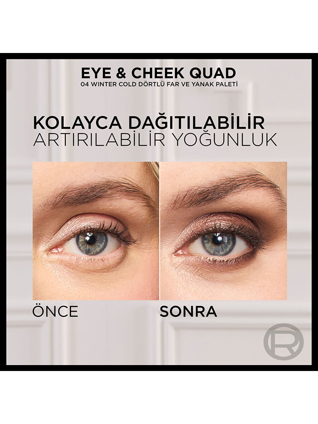 L'Oréal Paris Eye & Cheek Quad - 04 Winter Cold Dörtlü Far ve Yanak Paleti-3