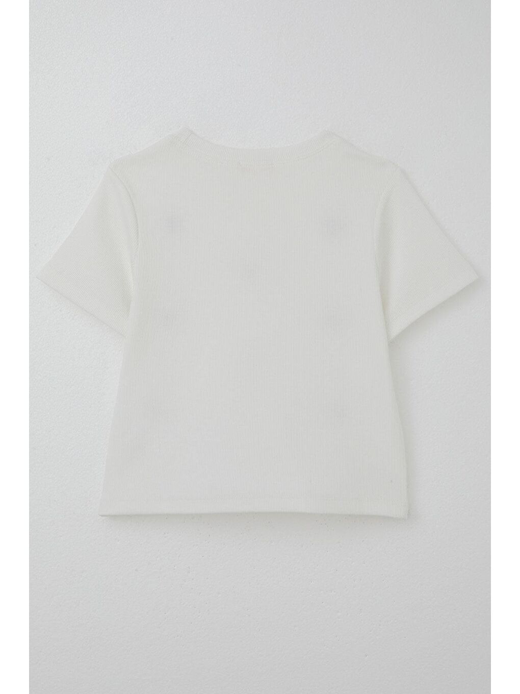 Kız Çocuk Tişört Kalp Nakış Detaylı Ekru (9-14 Yaş)-1