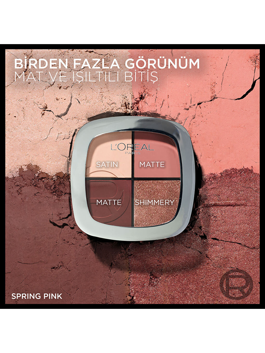 L'Oréal Paris Eye & Cheek Quad - 01 Spring Pinks Dörtlü Far ve Yanak Paleti-2