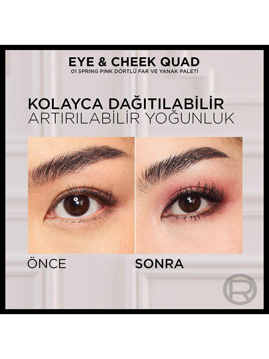 L'Oréal Paris Eye & Cheek Quad - 01 Spring Pinks Dörtlü Far ve Yanak Paleti-3