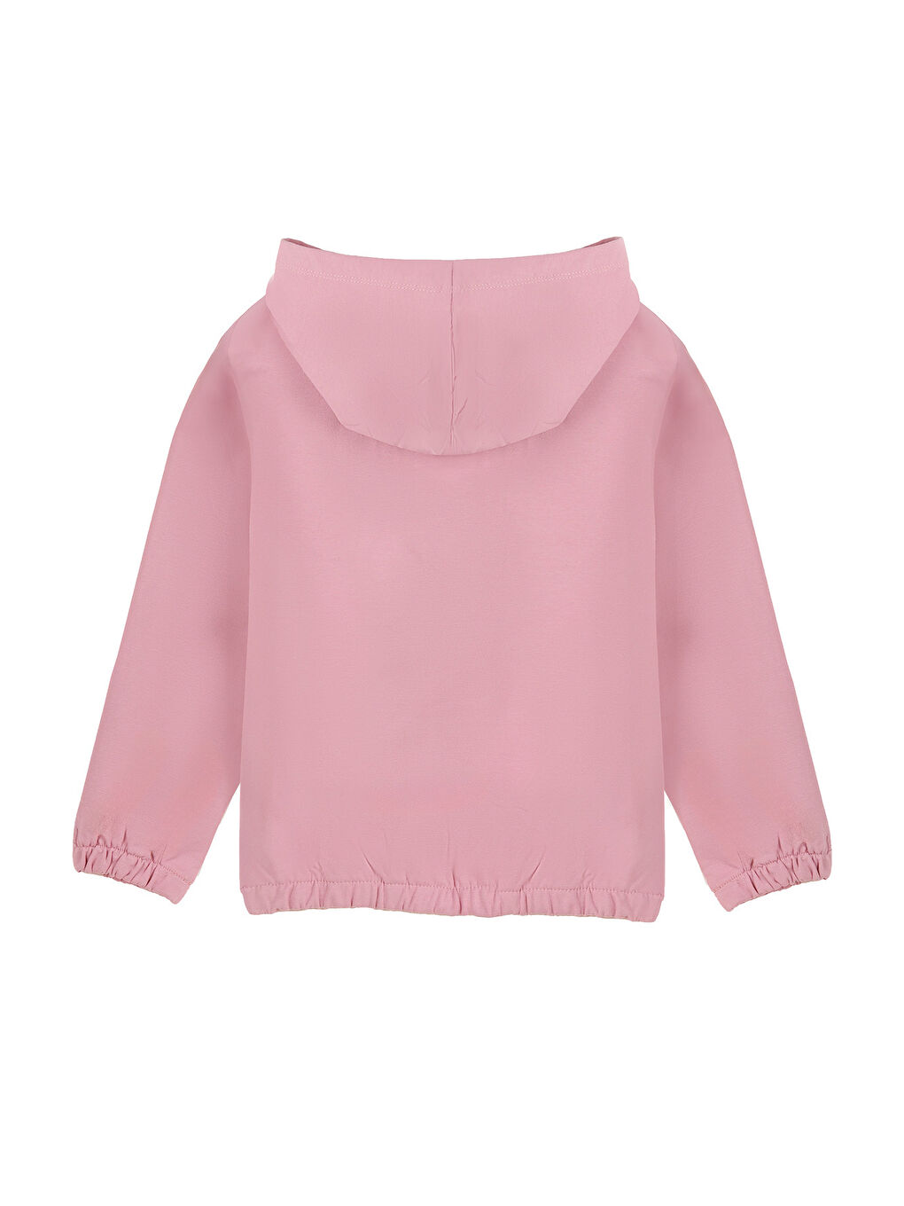 Pembe Kız Çocuk Kapüşonlu Uzun Kollu Sweatshirt-1